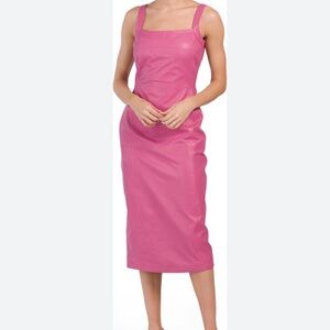 Pink leather dress Bod & Christensen